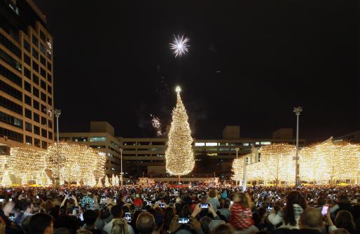Mayor's Christmas Tree Ceremony with fireworks