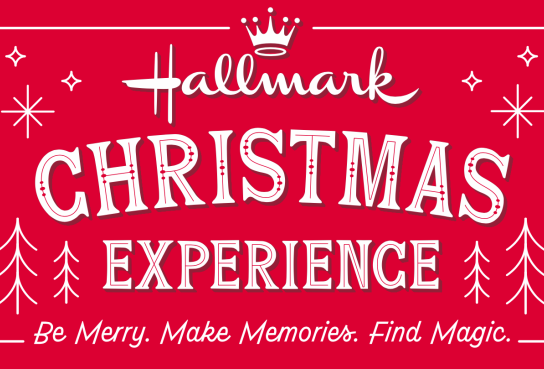 Hallmark Christmas Experence Logo White Type on Red