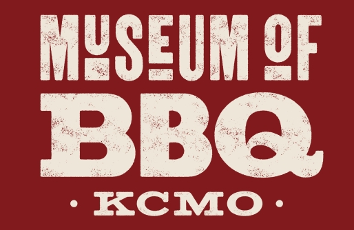 Museum of BBQ Logo with Burgundy Background and Cream Letters
