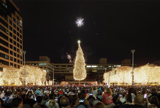 Mayor's Christmas Tree Ceremony with fireworks