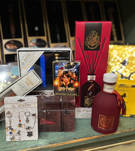Harry Potter merchandise display