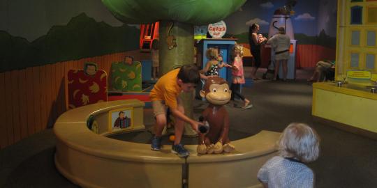 Children in Curious George Exhibit 
